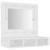 Dulap cu oglindă și LED, alb, 60x31,5x62 cm GartenMobel Dekor