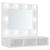 Dulap cu oglindă și LED, alb, 60x31,5x62 cm GartenMobel Dekor