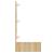 Dulap cu oglindă și LED, stejar sonoma, 90x31,5x62 cm GartenMobel Dekor