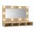 Dulap cu oglindă și LED, stejar sonoma, 90x31,5x62 cm GartenMobel Dekor