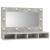 Dulap cu oglindă și LED, gri beton, 90x31,5x62 cm GartenMobel Dekor
