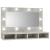 Dulap cu oglindă și LED, gri beton, 90x31,5x62 cm GartenMobel Dekor