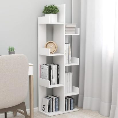 Bibliotecă, alb, 48x25,5x140 cm, PAL GartenMobel Dekor