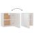 Dulap suspendat, alb extralucios, 50 x 31 x 60 cm, PAL GartenMobel Dekor
