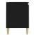 Comodă TV, picioare lemn masiv, negru, 103,5x35x50 cm GartenMobel Dekor