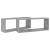 Rafturi de perete cub, 2 buc, gri beton, 60x15x23 cm, PAL GartenMobel Dekor