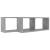 Rafturi de perete cub, 2 buc, gri beton, 60x15x23 cm, PAL GartenMobel Dekor