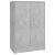 Pantofar, gri beton, 60x35x92 cm, PAL     GartenMobel Dekor