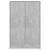 Pantofar, gri beton, 60x35x92 cm, PAL     GartenMobel Dekor