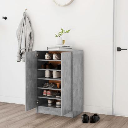 Pantofar, gri beton, 60x35x92 cm, PAL     GartenMobel Dekor