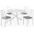 Set mobilier de bucătărie, 5 piese, alb, MDF GartenMobel Dekor
