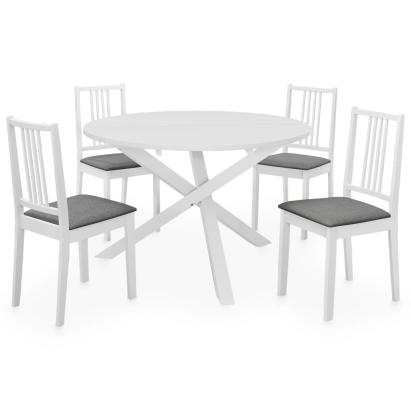 Set mobilier de bucătărie, 5 piese, alb, MDF GartenMobel Dekor