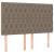 Tăblii de pat, 4 buc, gri taupe, 72x7x78/88 cm, textil GartenMobel Dekor