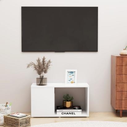 Comodă TV, alb, 60x24x32 cm, PAL  GartenMobel Dekor