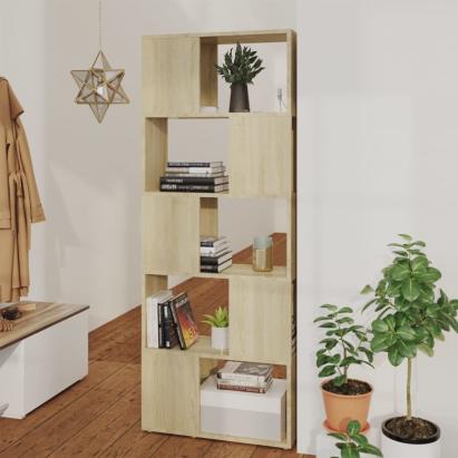 Bibliotecă/Separator cameră, stejar sonoma, 60x24x155 cm GartenMobel Dekor
