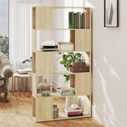 Bibliotecă/Separator cameră, stejar Sonoma, 80x24x155 cm, PAL GartenMobel Dekor