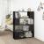 Bibliotecă/Separator cameră, negru, 100x24x124 cm GartenMobel Dekor