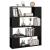 Bibliotecă/Separator cameră, negru, 100x24x124 cm GartenMobel Dekor