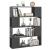 Bibliotecă/Separator cameră, gri extralucios, 100x24x124 cm GartenMobel Dekor