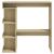 Masă bar cu raft depozitare stejar sonoma 100x50x101,5 cm PAL GartenMobel Dekor