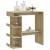 Masă bar cu raft depozitare stejar sonoma 100x50x101,5 cm PAL GartenMobel Dekor