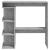 Masă bar cu raft de depozitare, gri beton, 100x50x101,5 cm, PAL GartenMobel Dekor