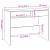 Birou, alb, 101x50x76,5 cm, PAL GartenMobel Dekor