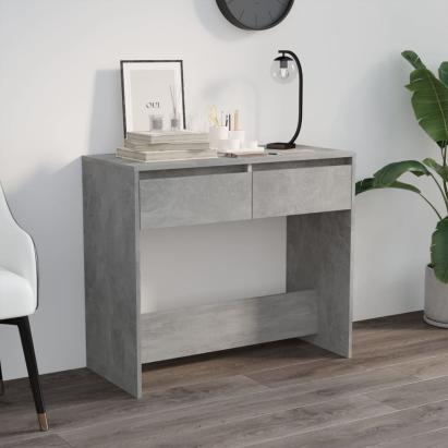 Masă consolă, gri beton, 89x41x76,5 cm, oțel GartenMobel Dekor