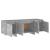 Comodă TV, gri beton, 120x30x40,5 cm, PAL GartenMobel Dekor