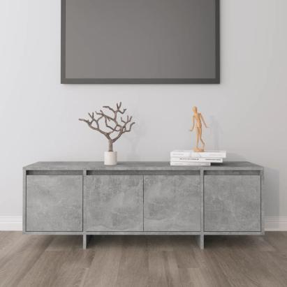 Comodă TV, gri beton, 120x30x40,5 cm, PAL GartenMobel Dekor