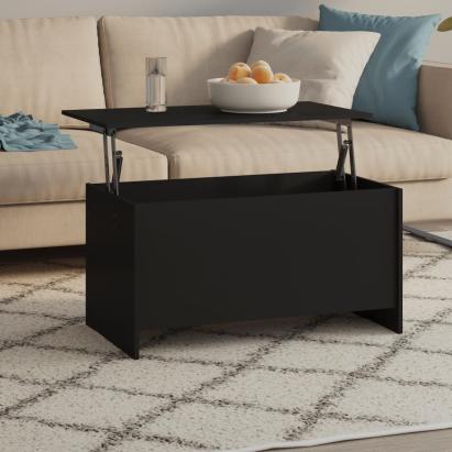 Măsuță de cafea, negru, 102x55,5x52,5 cm, lemn prelucrat GartenMobel Dekor