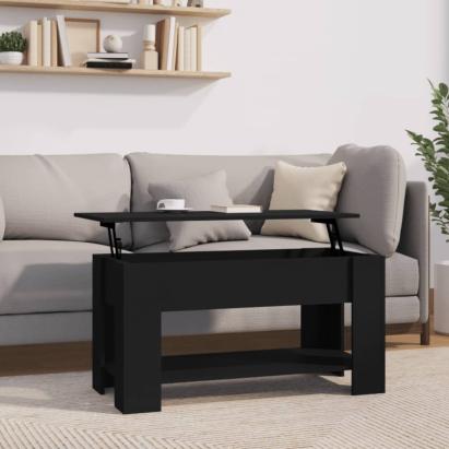 Măsuță de cafea, negru, 101x49x52 cm, lemn prelucrat GartenMobel Dekor