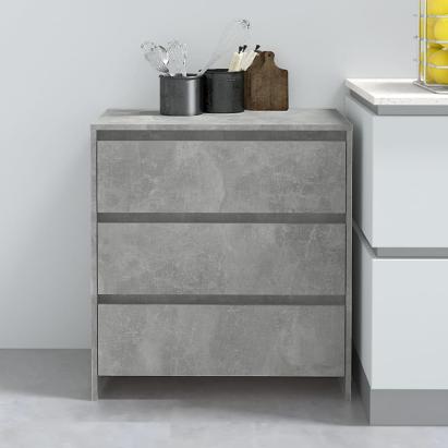 Servantă, gri beton, 70x41x75 cm, lemn prelucrat GartenMobel Dekor