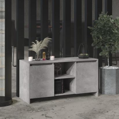 Comodă TV, gri beton, 102x37,5x52,5 cm, PAL  GartenMobel Dekor