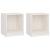 Noptiere, 2 buc., alb, 35,5x33,5x41,5 cm, lemn masiv de pin GartenMobel Dekor