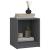 Noptiere, 2 buc., gri, 35,5x33,5x41,5 cm, lemn masiv de pin GartenMobel Dekor