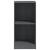 Dulap lateral, gri, 35,5x33,5x76 cm, lemn masiv de pin GartenMobel Dekor