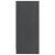 Dulap lateral, gri, 35,5x33,5x76 cm, lemn masiv de pin GartenMobel Dekor
