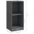 Dulap lateral, gri, 35,5x33,5x76 cm, lemn masiv de pin GartenMobel Dekor