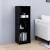 Bibliotecă/Separator cameră negru, 36x33x110 cm, lemn masiv pin GartenMobel Dekor