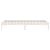 Cadru de pat single, alb, 90x190 cm, lemn masiv GartenMobel Dekor