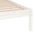 Cadru de pat single, alb, 90x190 cm, lemn masiv GartenMobel Dekor