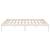 Cadru de pat King Size, alb, 150x200 cm, lemn masiv GartenMobel Dekor