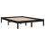 Cadru de pat King Size, negru, 150x200 cm, lemn masiv GartenMobel Dekor