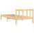 Cadru de pat single, 90x190 cm, lemn masiv de pin GartenMobel Dekor