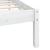 Cadru de pat single, alb, 90x190 cm, lemn masiv de pin GartenMobel Dekor