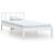 Cadru de pat single, alb, 90x190 cm, lemn masiv de pin GartenMobel Dekor