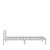 Cadru de pat single, alb, 90x190 cm, lemn masiv de pin GartenMobel Dekor