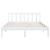 Cadru de pat, alb, 140x190 cm, lemn de pin masiv GartenMobel Dekor