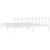 Cadru de pat Super King, alb, 180x200 cm, lemn masiv de pin GartenMobel Dekor